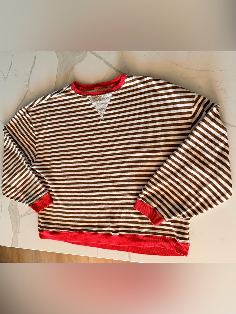 We The Free Classic Striped Oversized Crewneck